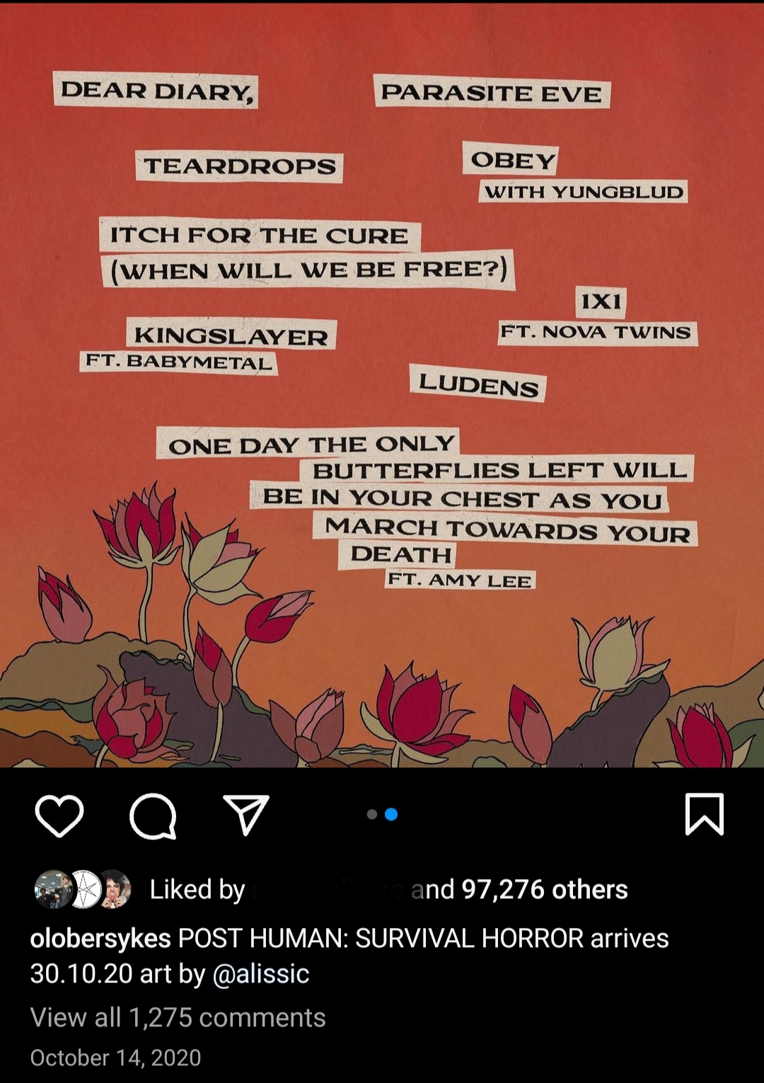 Album back with tracklist