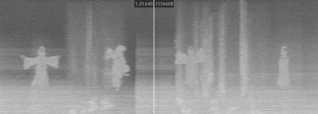 Spectrogram of (spi)ritual with low resolution angels