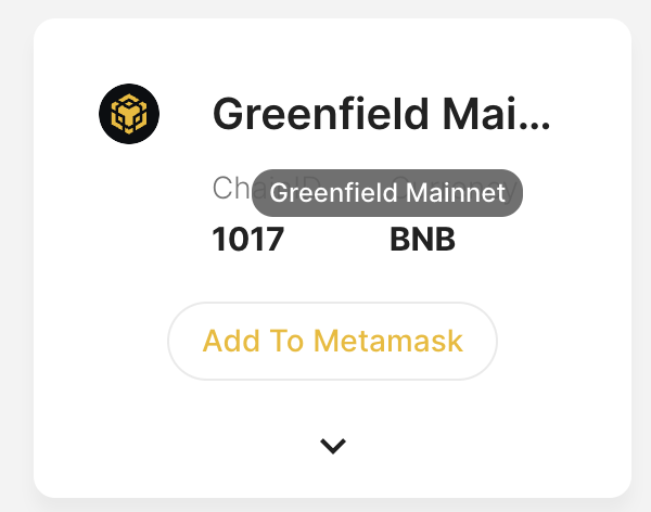 Greenfield-Mainnet-Chain-List