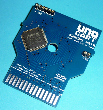 Bottom/Back of PCB when inserted in Atari