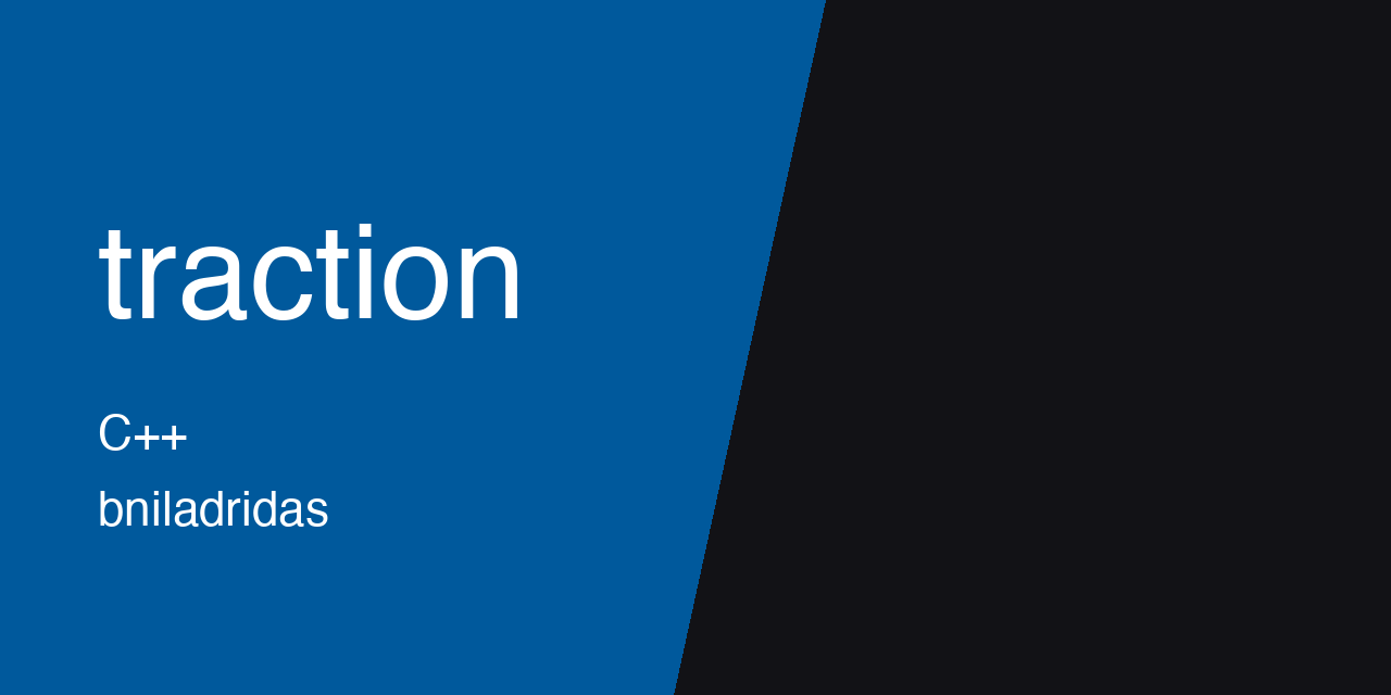 Traction racing game thumbnail from GitHub