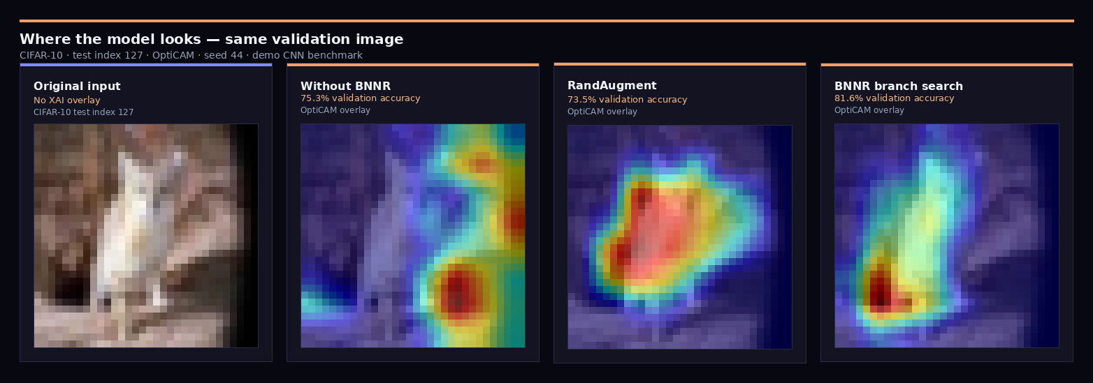 XAI comparison before and after bnnr branch search