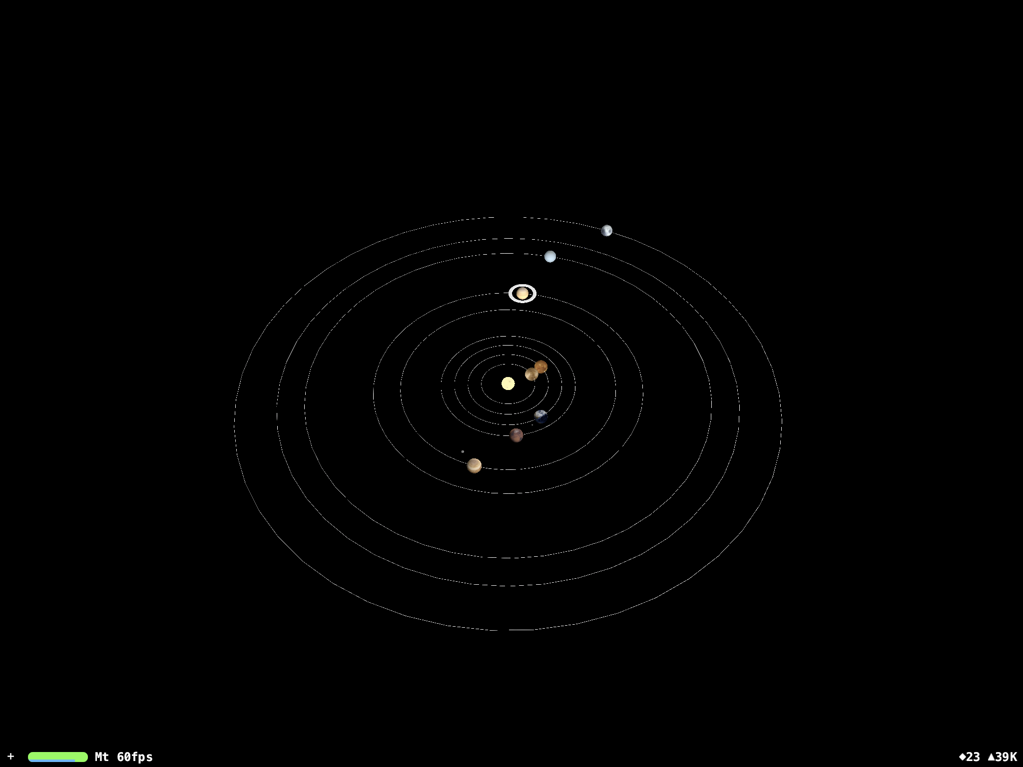 Solar System on a SCNView