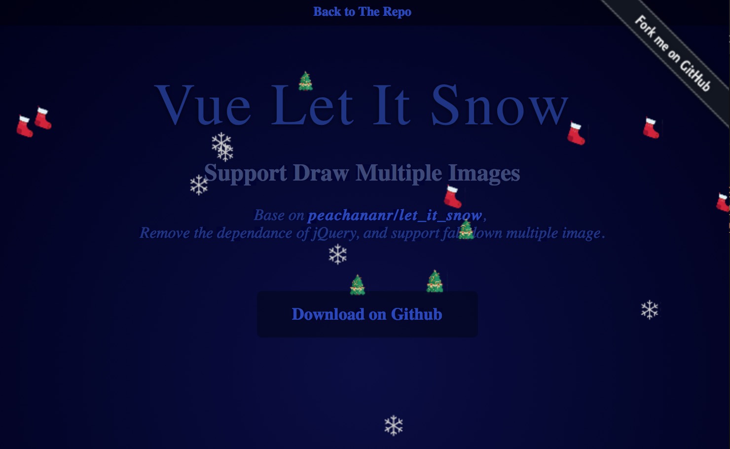 Vue Let it Snow