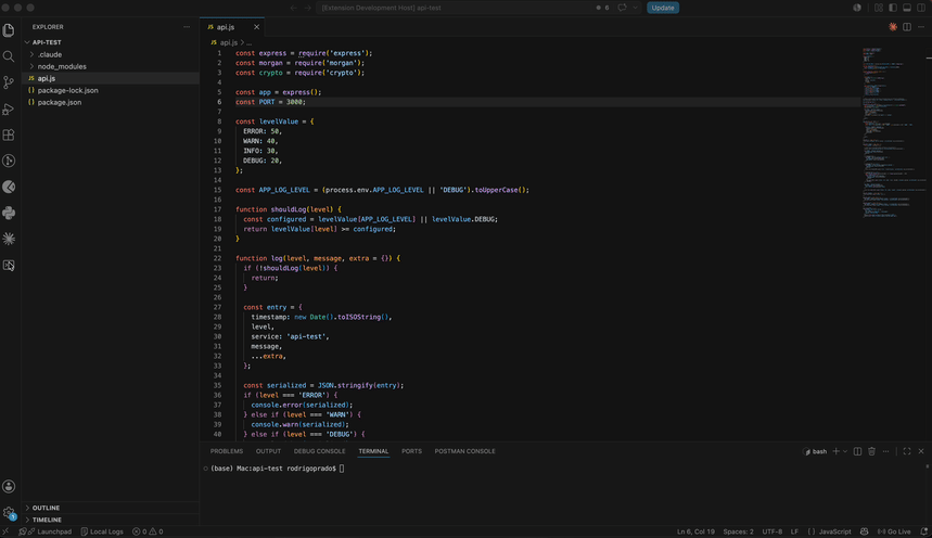 Local Logs Console Demo