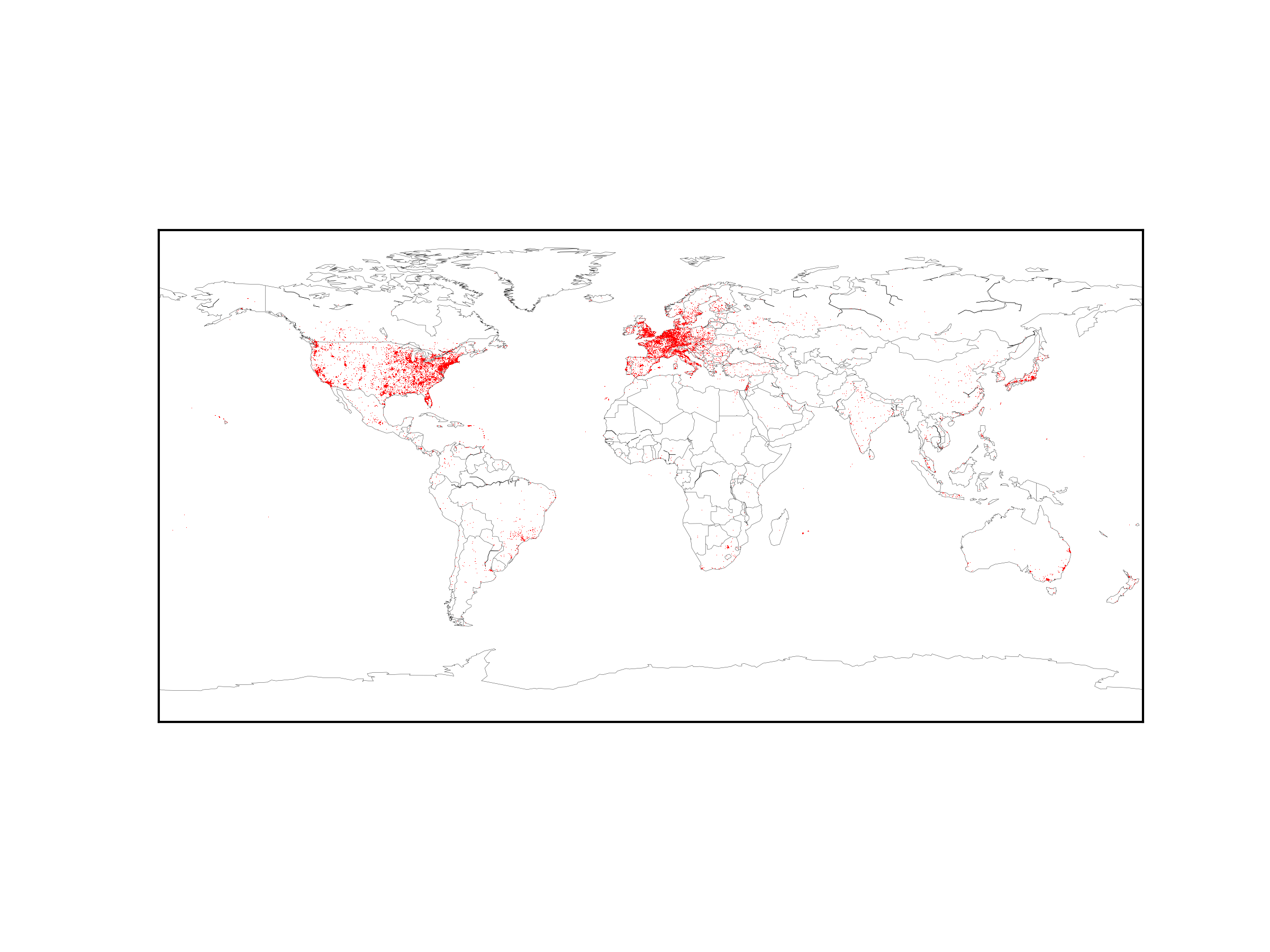 IP Adresses around the world