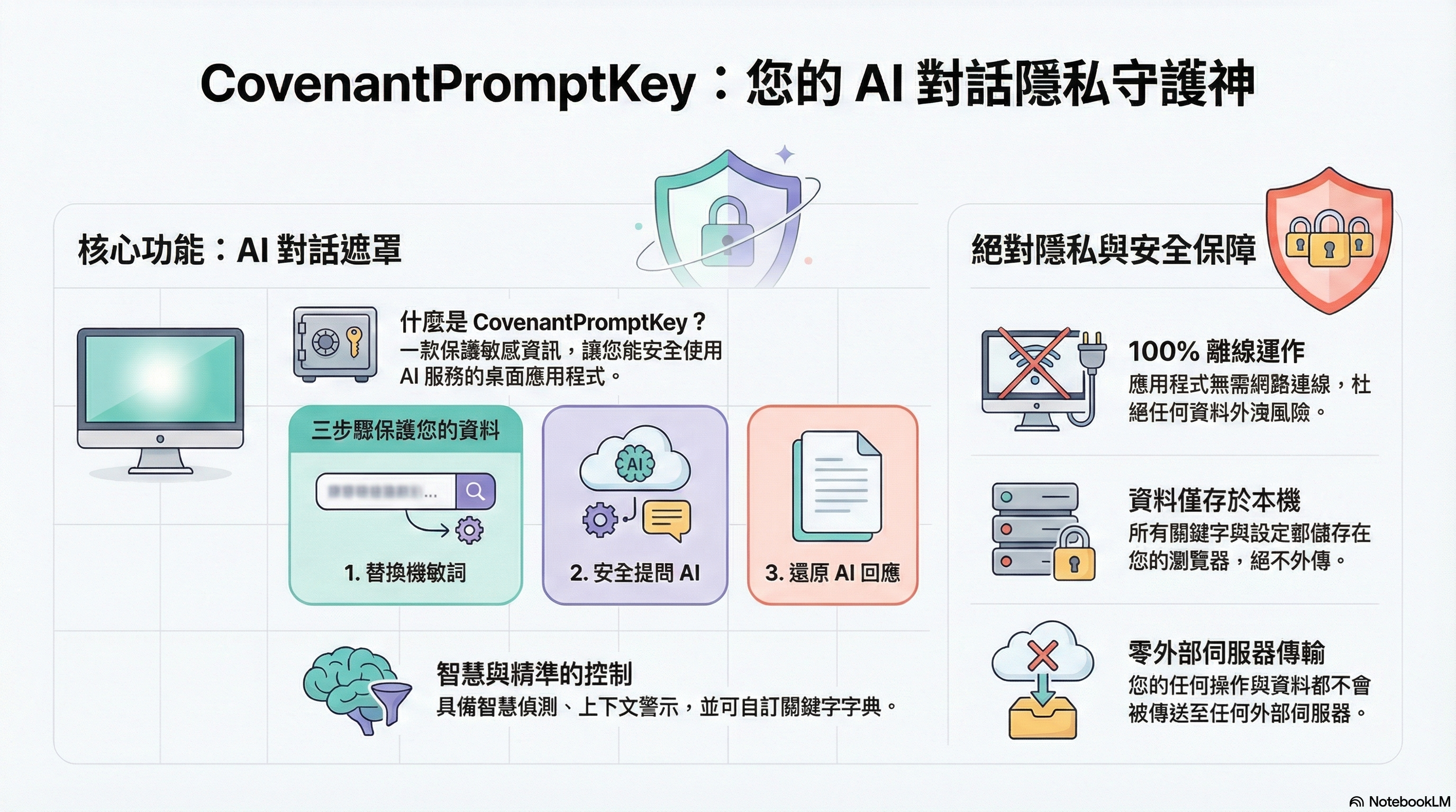 CovenantPromptKey：您的 AI 對話隱私守護神