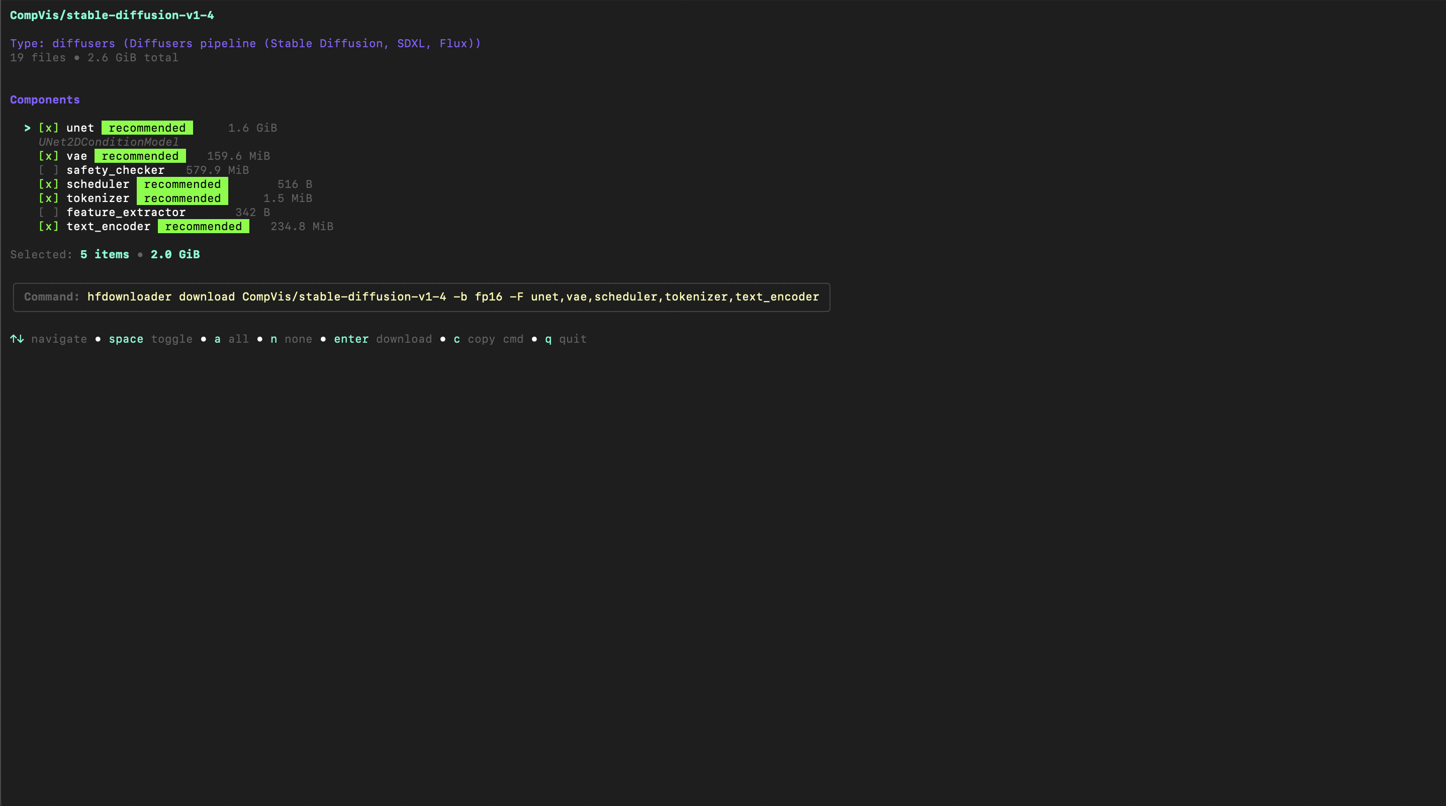 Diffusers Picker