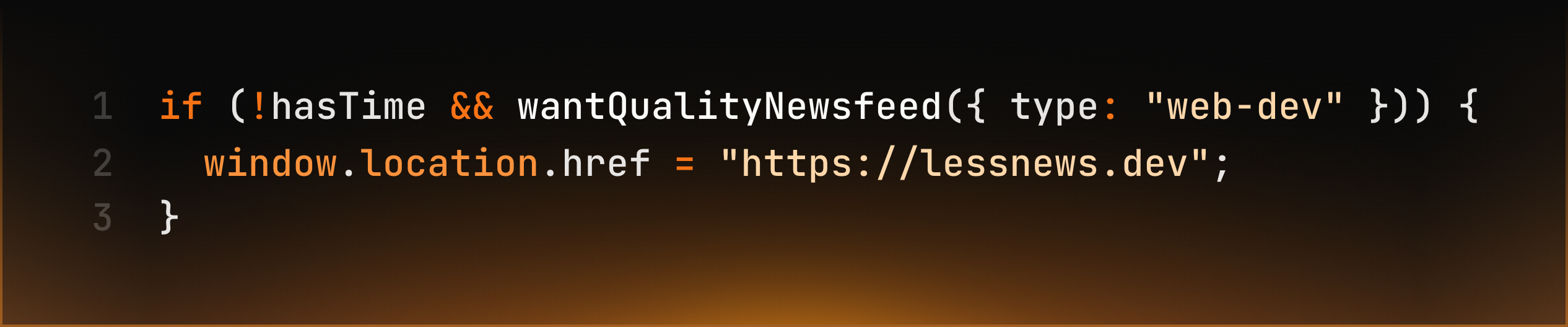 lessnews.dev - webdev newsfeed for busy developers