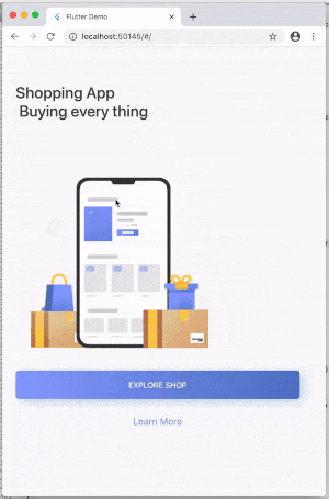 flutter shopping app output implemented by Ali Bodaghi