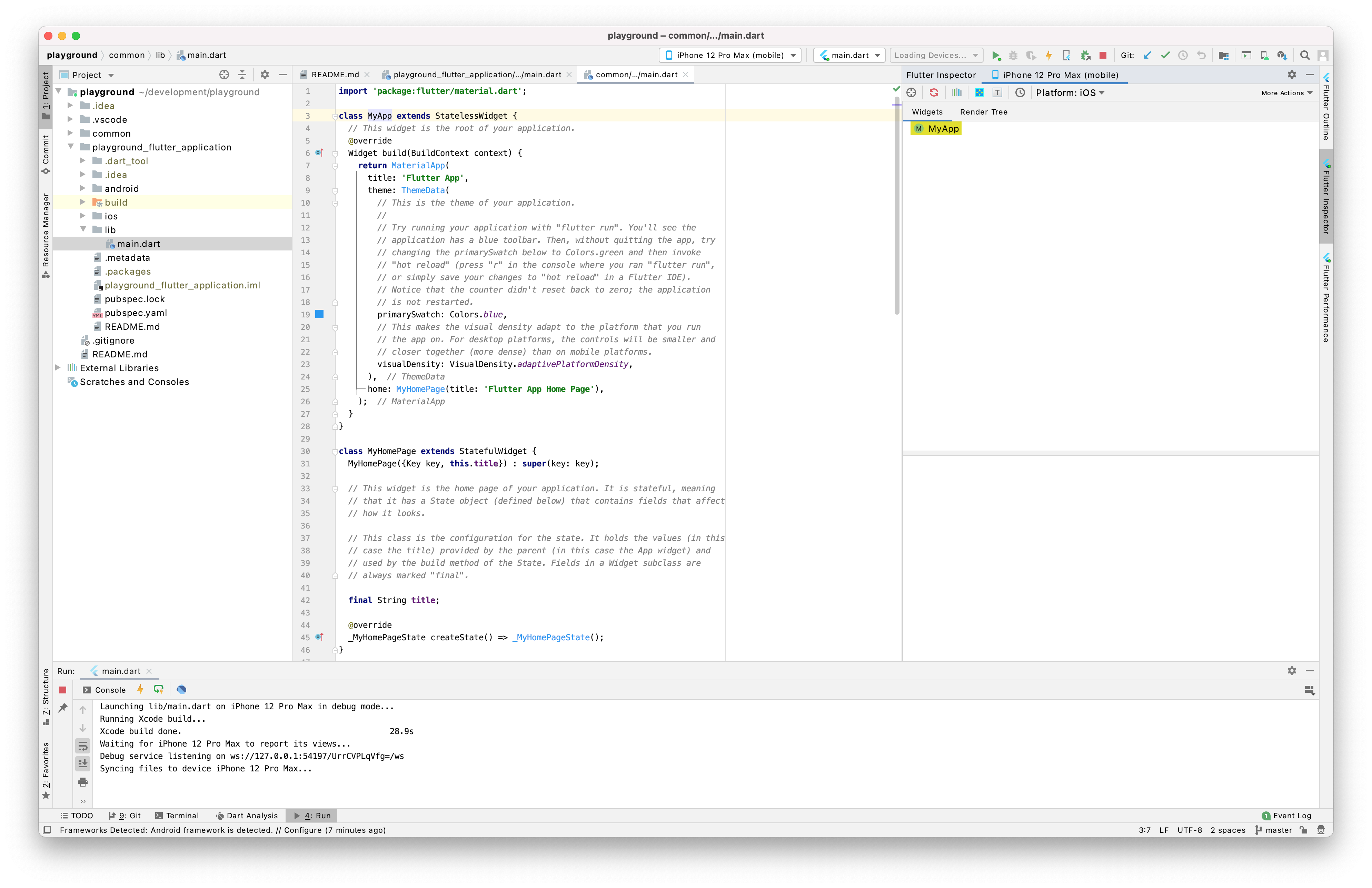 Dart DevTools not showing Widget Tree children in a multi-project ...