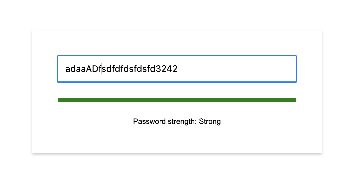 Password Strength Meter