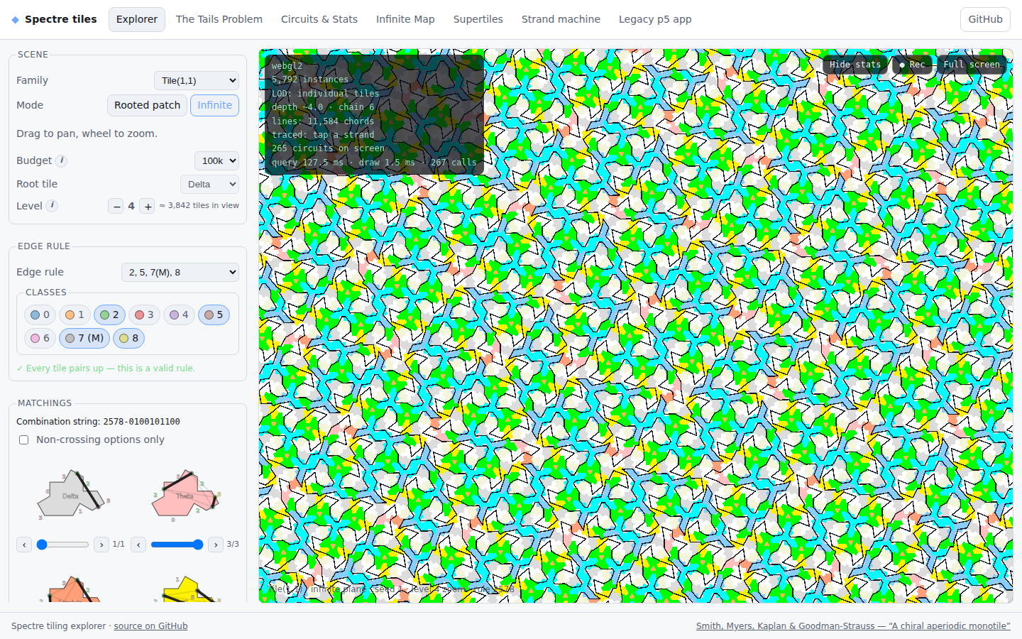 Explorer in infinite mode