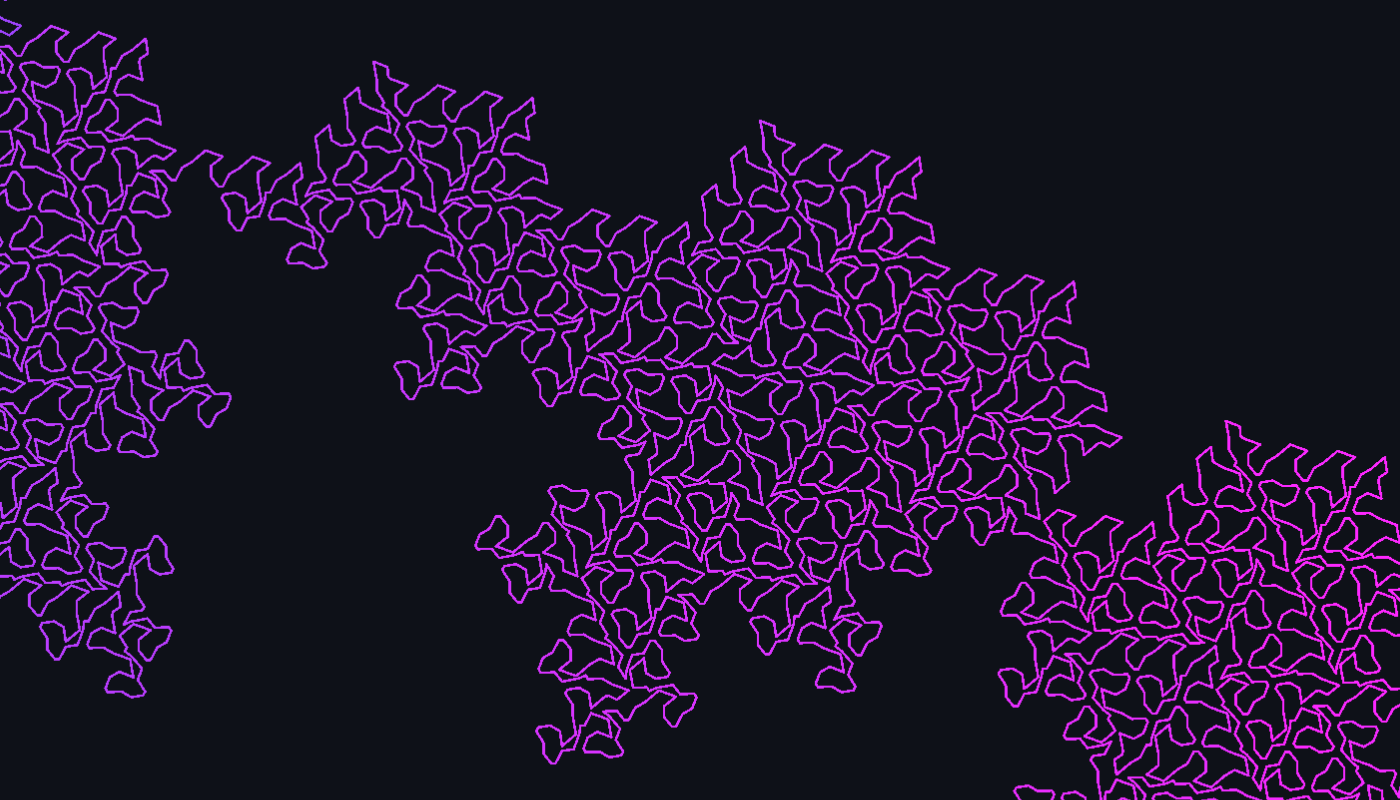 One strand traced on the infinite map