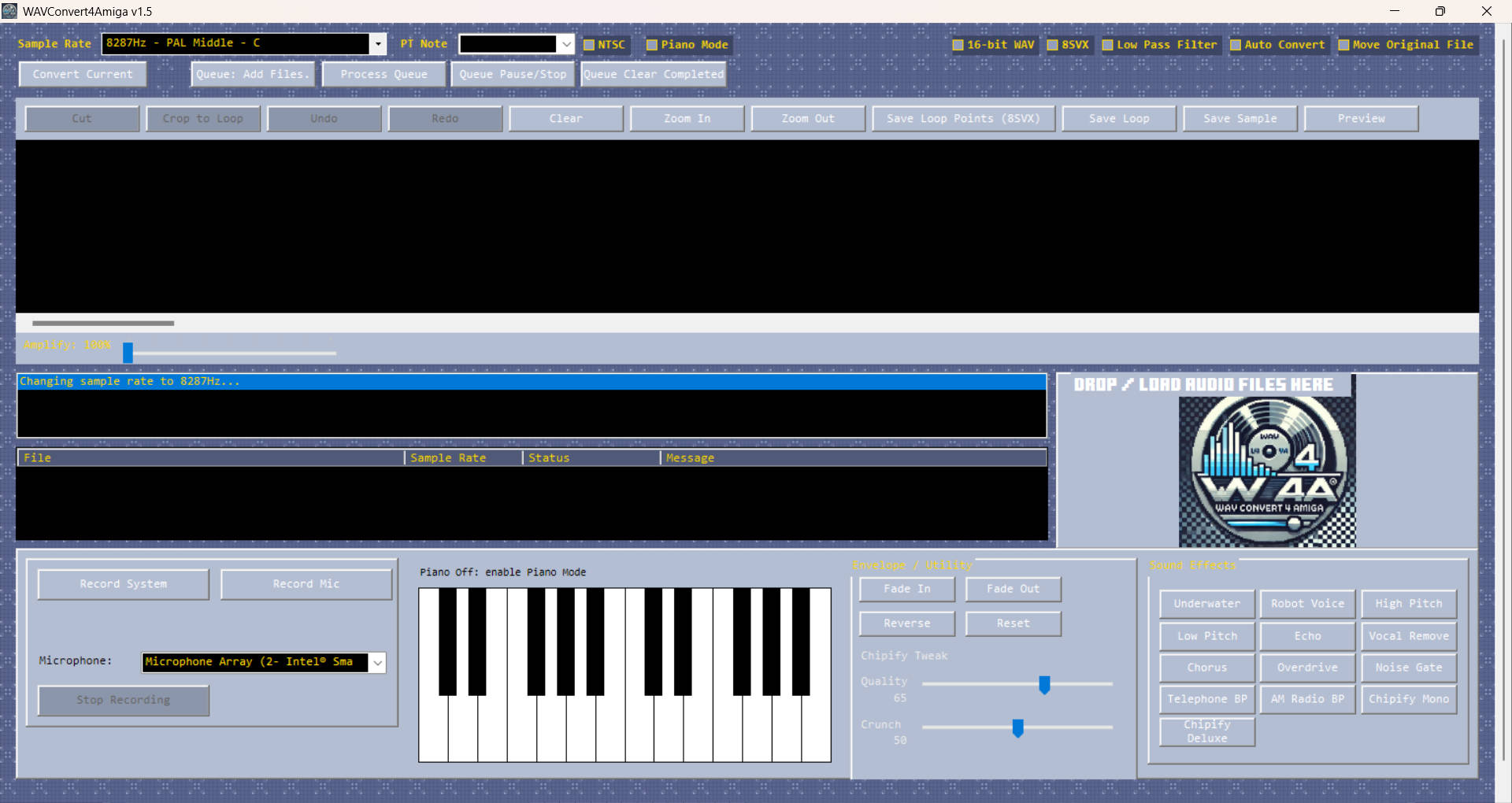 WavConvert4Amiga sample editor