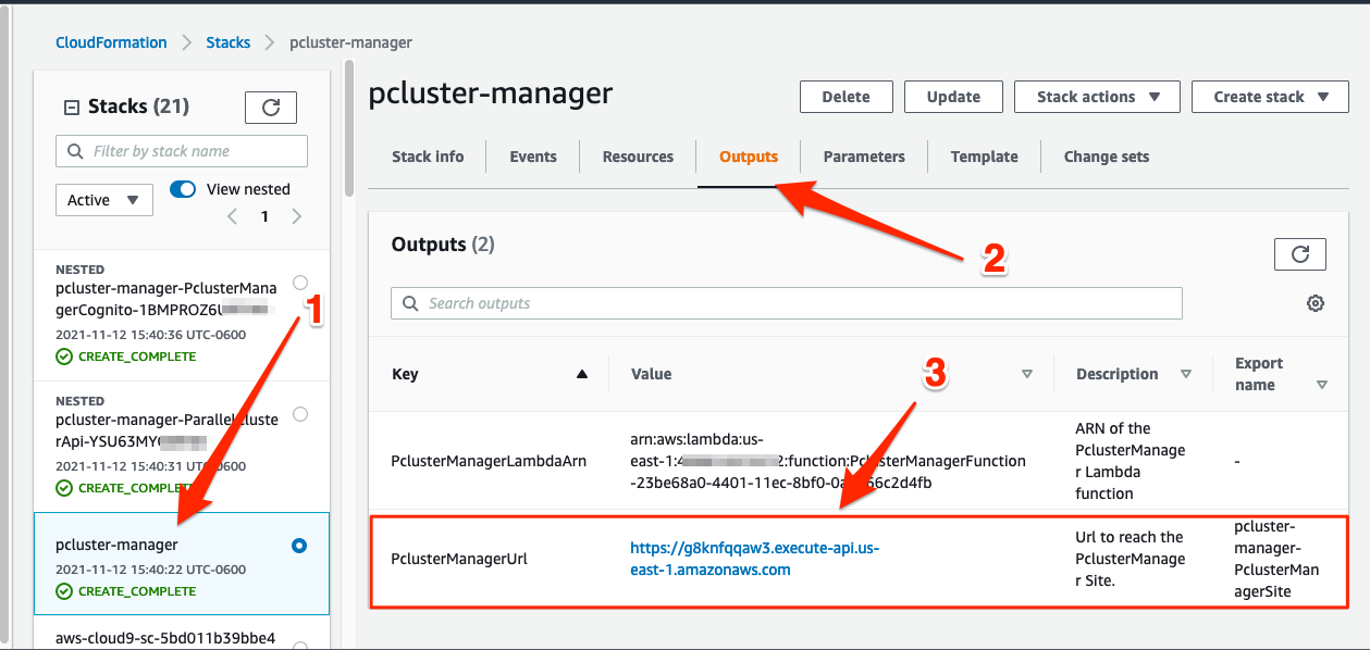 CloudFormation Outputs