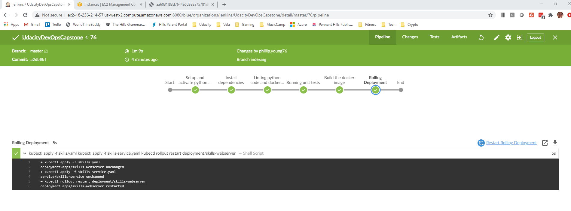 Rolling Deployment in Jenkin