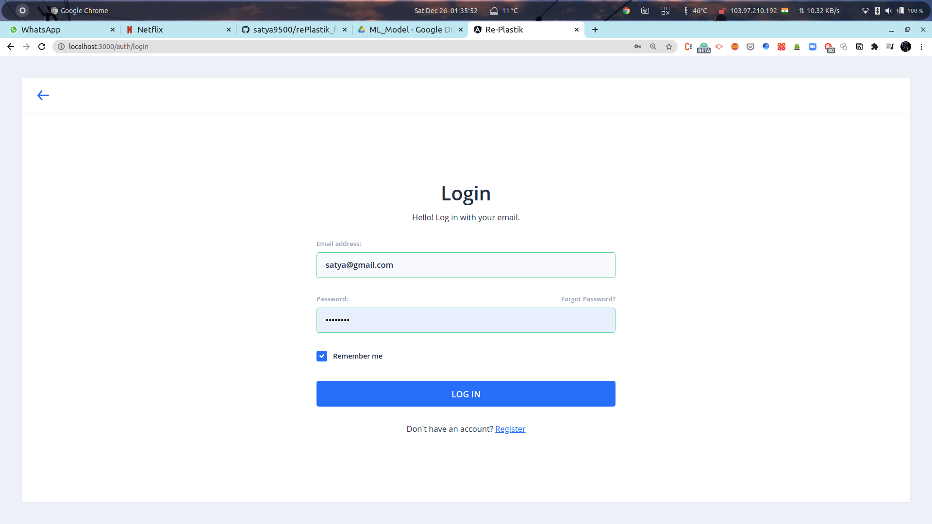 Login Page