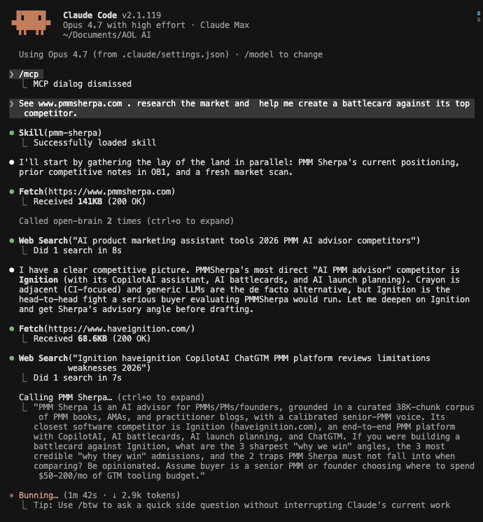 PMM Sherpa skill auto-triggering in Claude Code