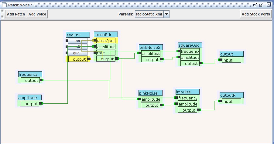 Radio Static Jsyn/Syntona Patch