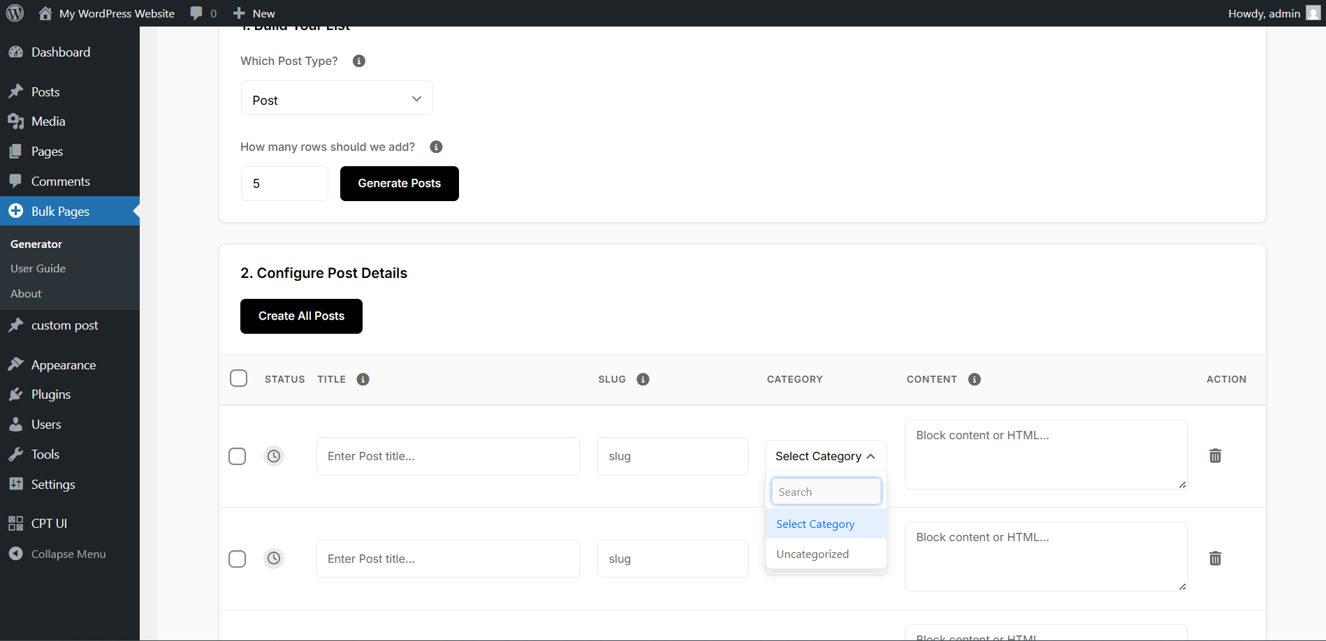 Parent and Category Search