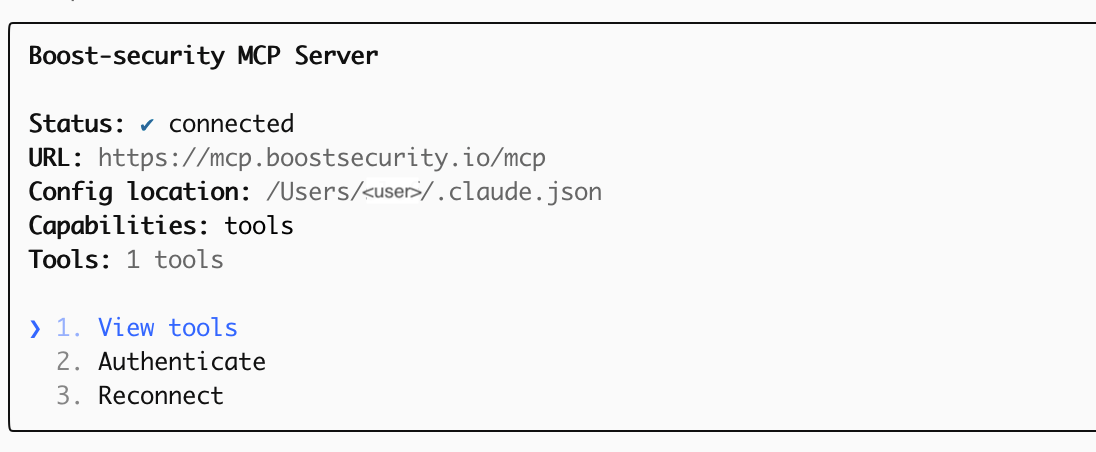 BoostSecurity Enabled