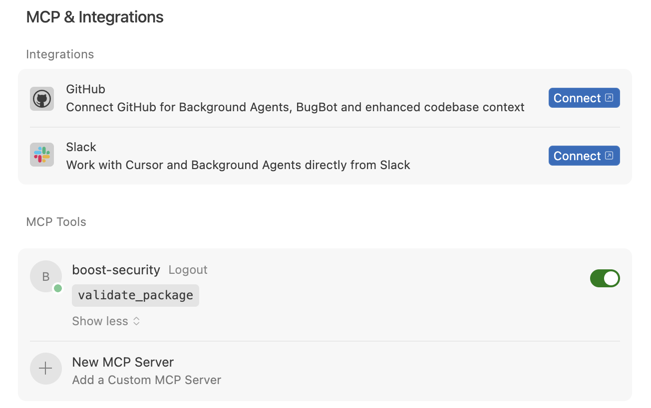 BoostSecurity Enabled
