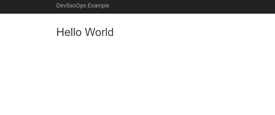 Hello World web app