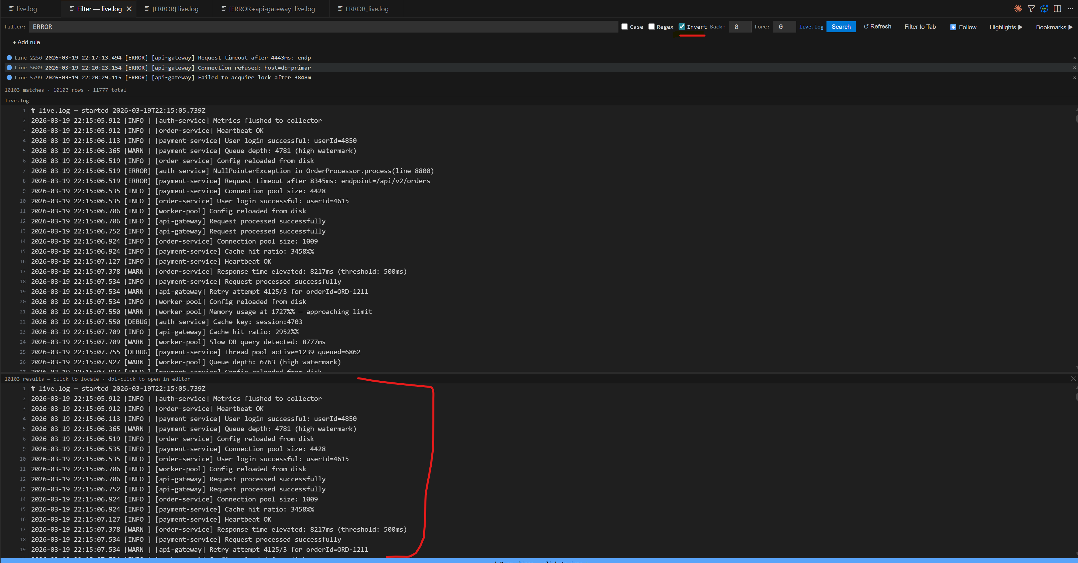 Multi-tab workflow