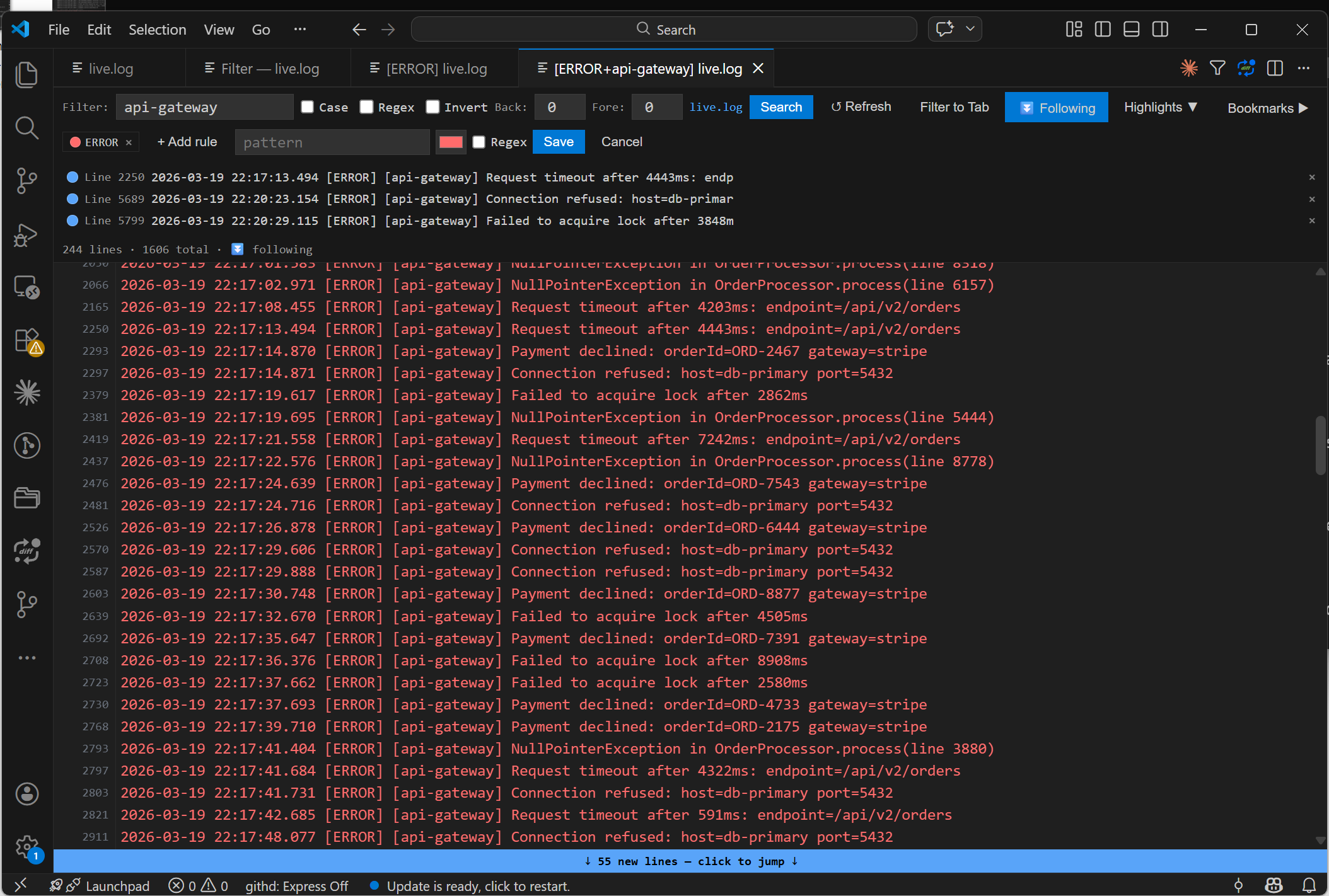 Save filtered results