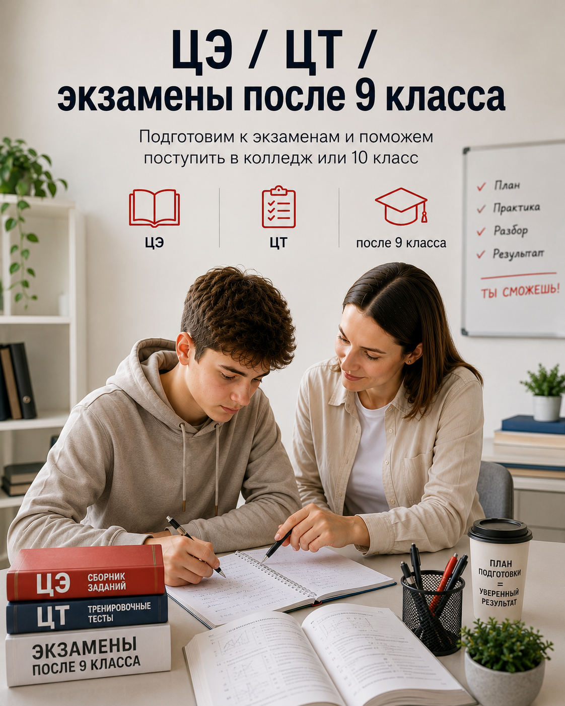 Подготовка к ЦЭ, ЦТ и экзаменам после 9 класса