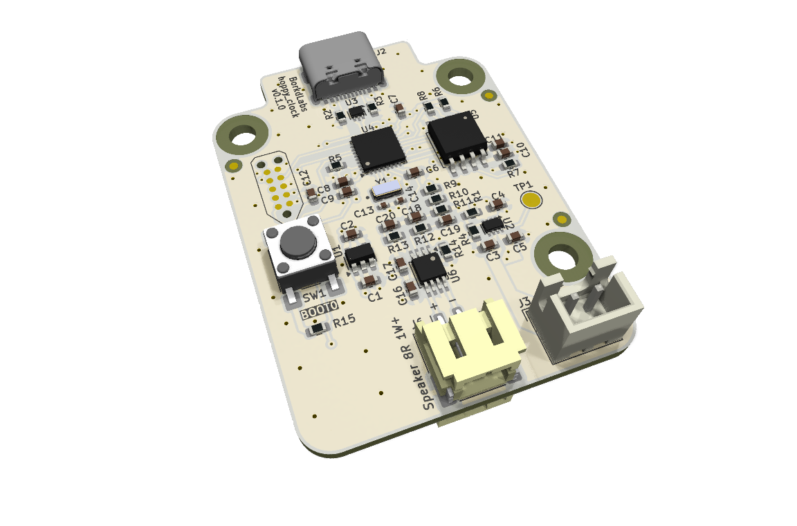 Hoppy clock, from the project README