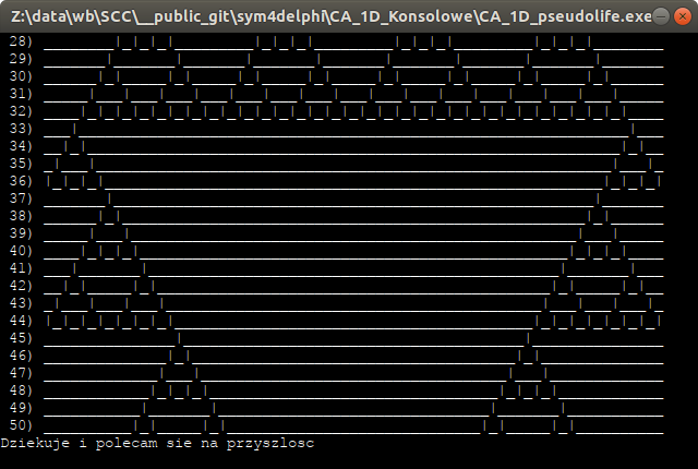 CA 1D semigrafics