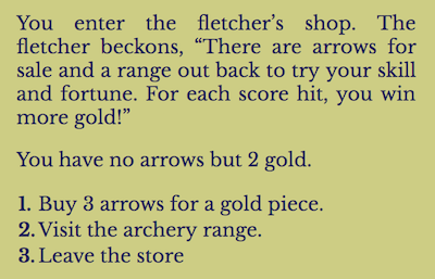 An Archery Shop