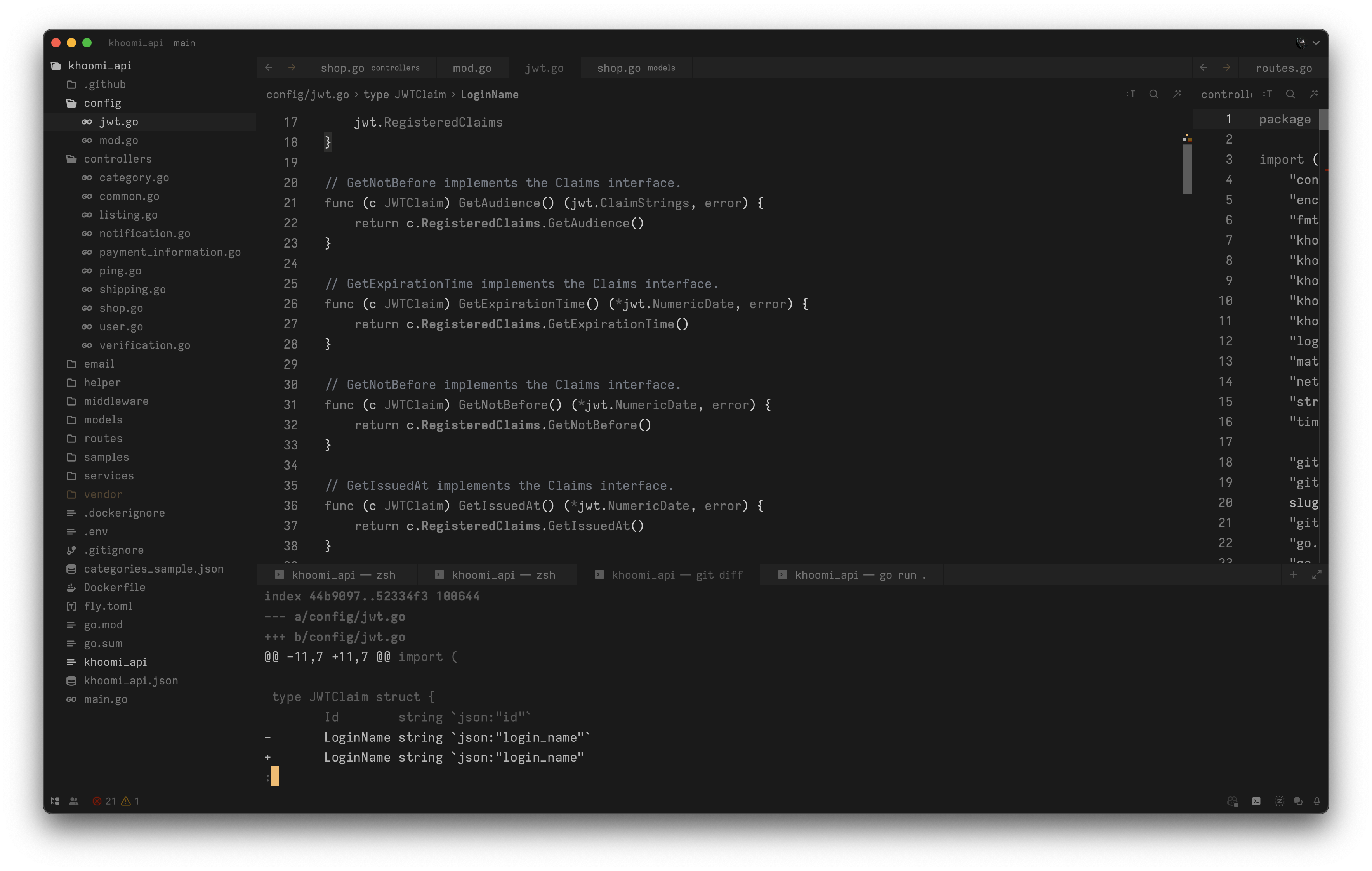 dark theme