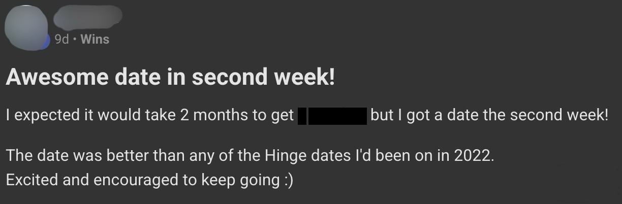 Client testimonial