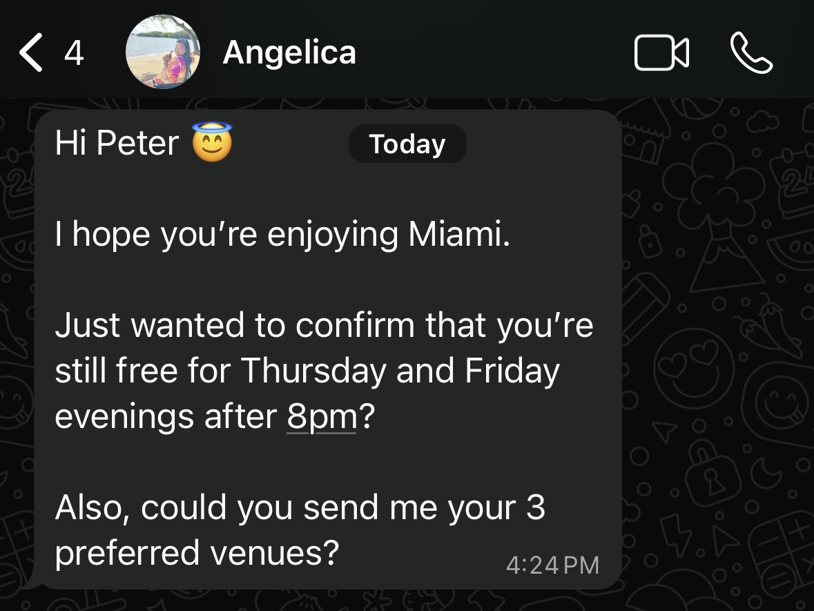 Client testimonial