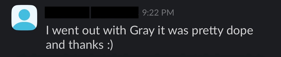 Client testimonial