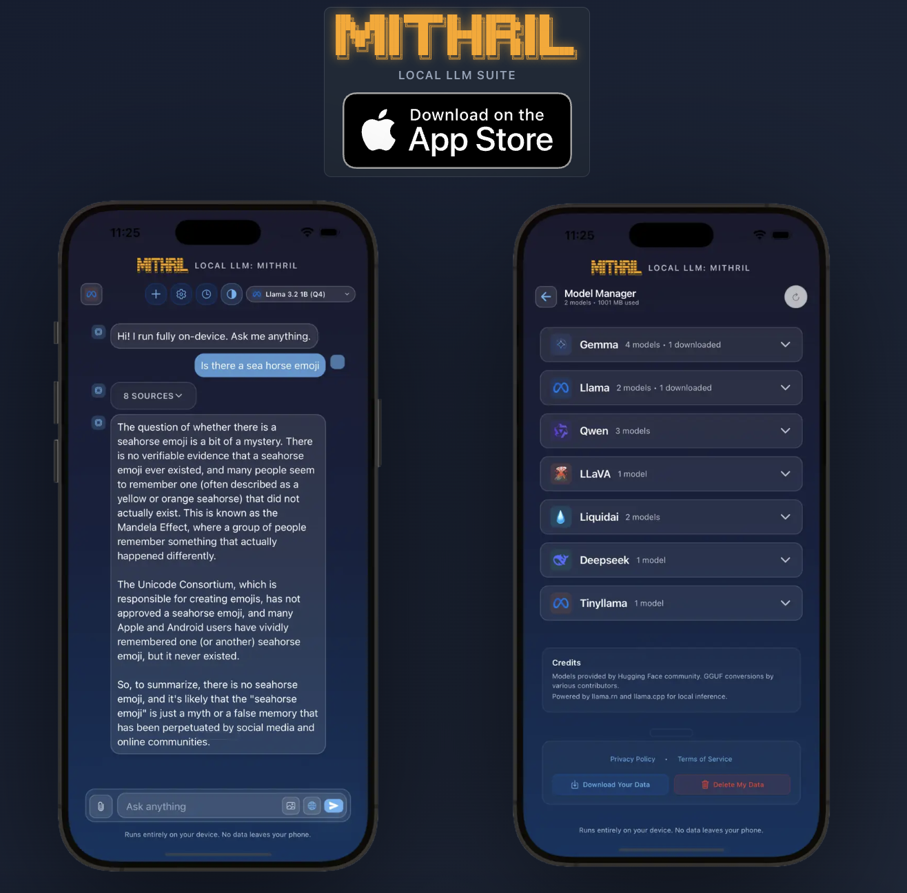 Mithril LLM Suite preview