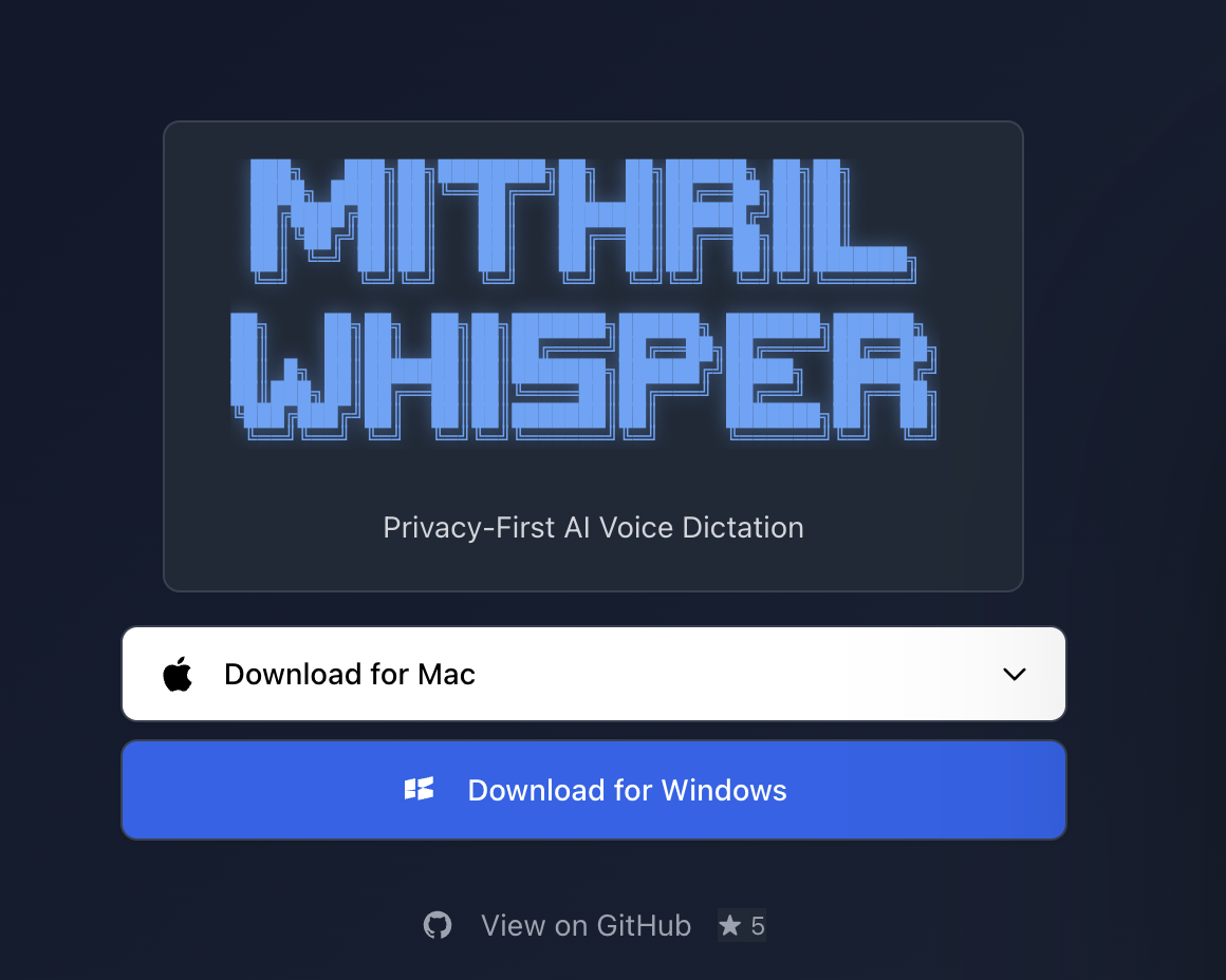 Mithril Whisper preview