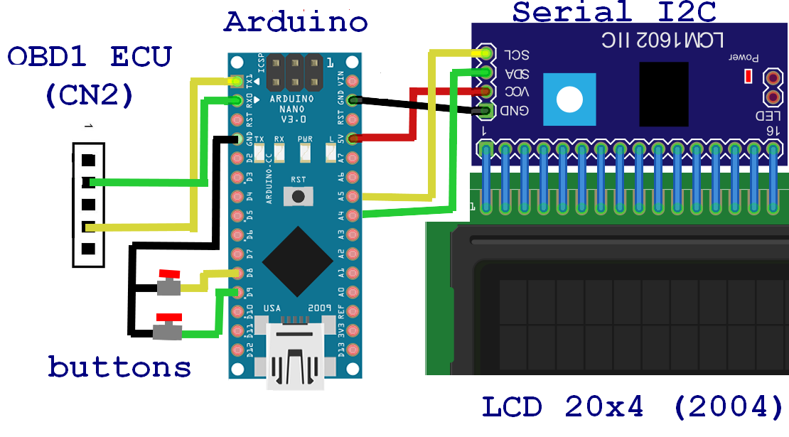 Toyota Obd1 Serial Interface For Arduino