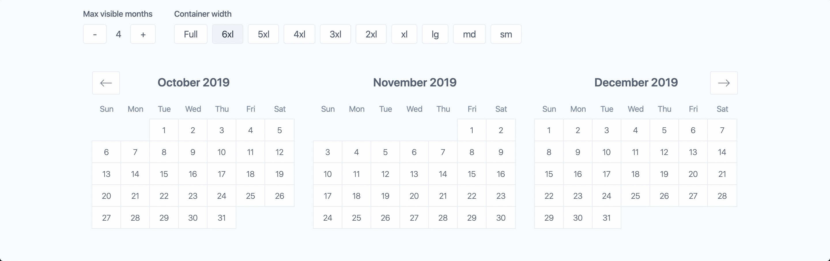 Vue Airbnb Calendar