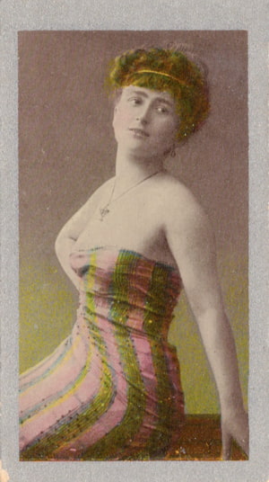 Card 16, Godfrey Phillips Ltd. cigarette cards, Beautiful Women, W. I. Series.
