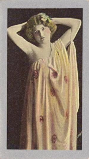 Card 18, Godfrey Phillips Ltd. cigarette cards, Beautiful Women, W. I. Series.