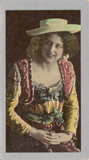 Card 19, Godfrey Phillips Ltd. cigarette cards, Beautiful Women, W. I. Series.