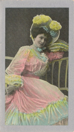 Card 2, Godfrey Phillips Ltd. cigarette cards, Beautiful Women, W. I. Series.