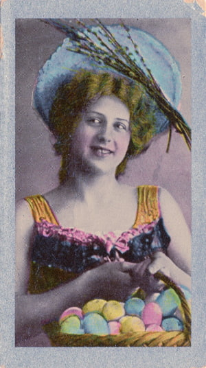 Card 22, Godfrey Phillips Ltd. cigarette cards, Beautiful Women, W. I. Series.
