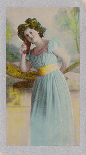 Card 39, Godfrey Phillips Ltd. cigarette cards, Beautiful Women, W. I. Series.