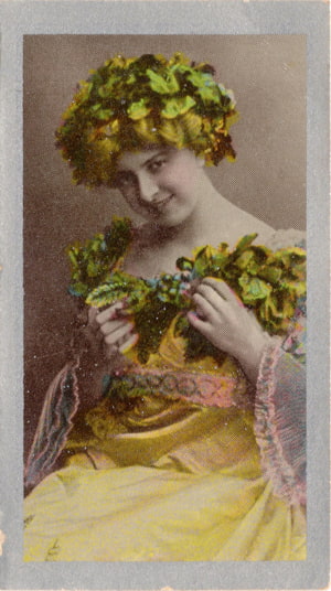 Card 4, Godfrey Phillips Ltd. cigarette cards, Beautiful Women, W. I. Series.