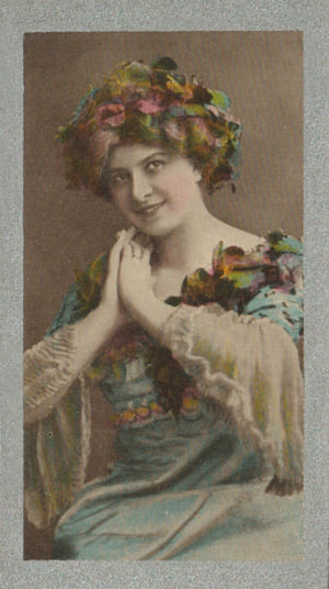 Card 40, Godfrey Phillips Ltd. cigarette cards, Beautiful Women, W. I. Series.